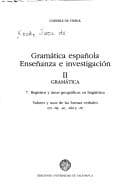 Tapa de Gramática española