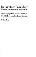 Tapa de Kulturstadt Frankfurt