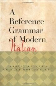 Tapa de A reference grammar of modern Italian