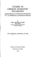 Tapa de Studies in German romantic psychiatry