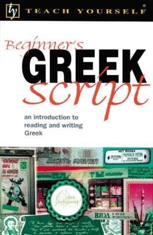 Tapa de Teach Yourself Beginner's Greek Script
