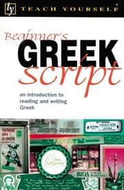 Tapa de Teach Yourself Beginner's Greek Script