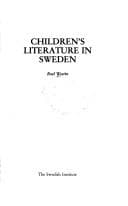 Tapa de Children's literature in Sweden