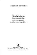 Tapa de Die "Sächsische Dichterschule"