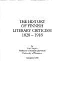 Tapa de The history of Finnish literary criticism, 1828-1918