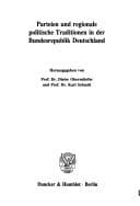 Tapa de Parteien und regionale politische Traditionen in der Bundesrepublik Deutschland (Ordo politicus) (German Edition)