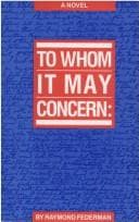 Tapa de To whom it may concern