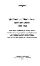 Tapa de Arthur de Gobineau cent ans après