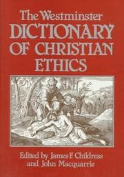 Tapa de The Westminster dictionary of Christian ethics