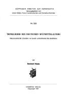 Tapa de Trinklieder des deutschen Spätmittelalters