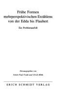 Tapa de Frühe Formen mehrperspektivischen Erzählens von der Edda bis Flaubert