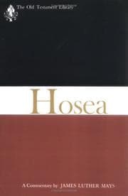 Tapa de Hosea, a Commentary (Old Testament Library)