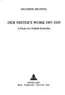 Tapa de Der Nister's work, 1907-1929