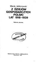 Tapa de Z dziejów gospodarczych Polski lat 1918-1939