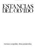 Tapa de Estancias del olvido