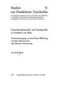 Tapa de Gewerkschaftskartell und Sozialpolitik in Frankfurt am Main