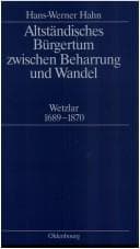 Tapa de Altständisches Bürgertum zwischen Beharrung und Wandel