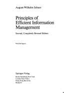 Tapa de Principles of efficient information management