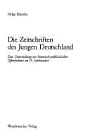 Tapa de Die Zeitschriften des Jungen Deutschland