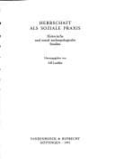Tapa de Herrschaft als soziale Praxis