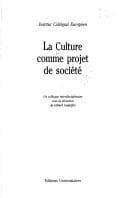 Tapa de La Culture comme projet de société