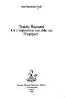 Tapa de Tracés, ruptures, la composition instable des Tragiques