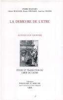 Tapa de La demeure de l'être
