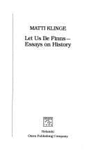 Tapa de Let us be Finns