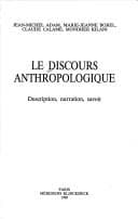 Tapa de Le Discours anthropologique