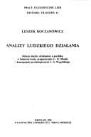 Tapa de Analizy ludzkiego działania