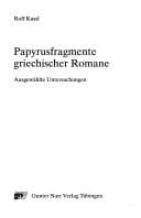 Tapa de Papyrusfragmente griechischer Romane