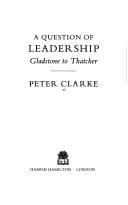 Tapa de A question of leadership
