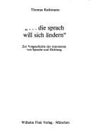 Tapa de --Die sprach will sich ändern