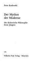 Tapa de Der Mythos der Moderne