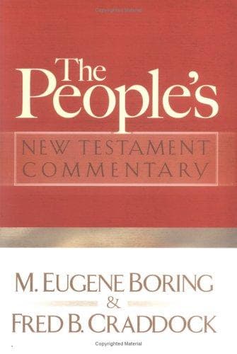 Tapa de The people's New Testament commentary