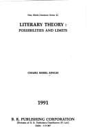Tapa de Literary theory