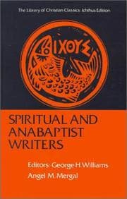 Tapa de Spiritual and Anabaptist Writers