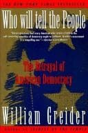 Tapa de Who will tell the people