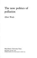 Tapa de The new politics of pollution
