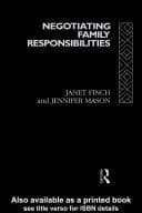Tapa de Negotiating family responsibilities
