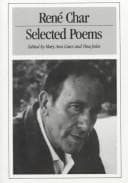 Tapa de Selected poems of René Char