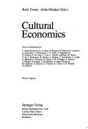 Tapa de Cultural economics