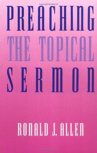 Tapa de Preaching the topical sermon
