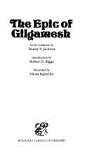 Tapa de The epic of Gilgamesh