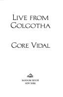 Tapa de Live from Golgotha
