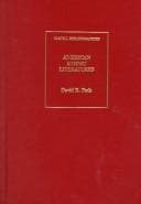 Tapa de American ethnic literatures