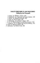 Tapa de Historical dictionary of Indonesia