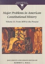 Tapa de Major Problems in American Constitutional History