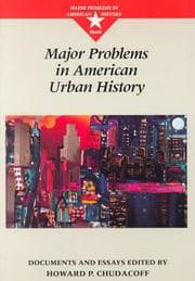 Tapa de Major problems in American urban history