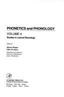 Tapa de Studies in lexical phonology